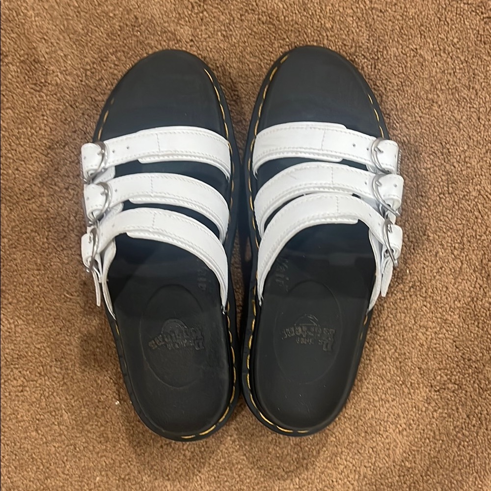 Dr. Martens White Sandals